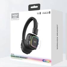 Lelisu LS-258 Wireless Stereo Headphones | Bluetooth 5.4 Over-Ear Headset with Type-C Charging & LED Lights Bluetooth Over-Ear Stereo Headphones